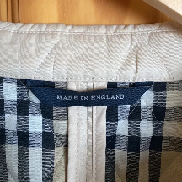 Burberry quilted jacket.Classic plaid and perfect for spring.